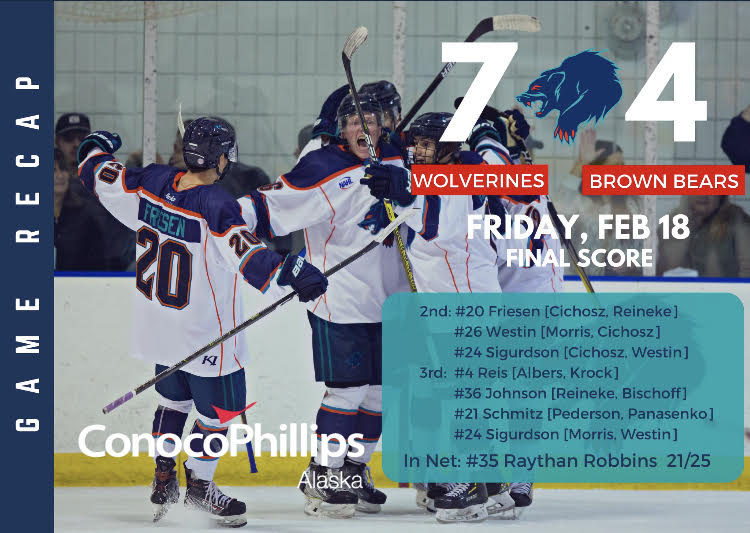 An Avalanche of Scoring; Anchorage Scores Seven Unanswered in Win