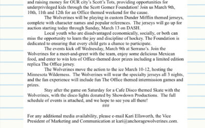 Wolverines Announce “The Office” Themed Weekend