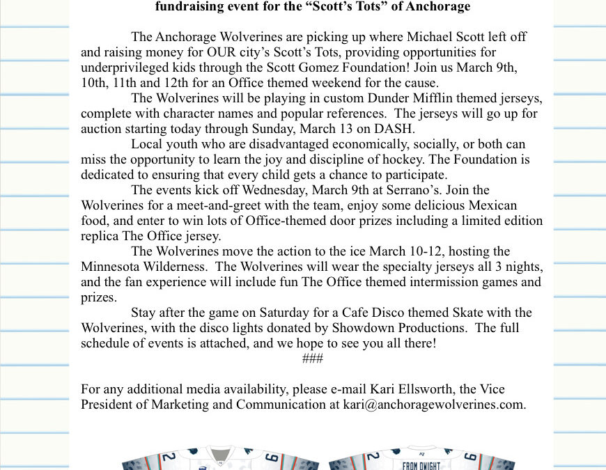 Wolverines Announce “The Office” Themed Weekend