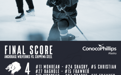 Monrean scores two, helping Wolverines defeat the Steel 4-3