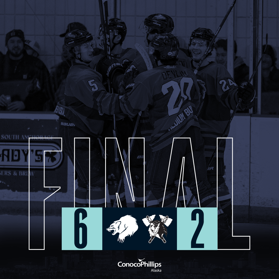 Anchorage Wolverines Final score against Johnstown Tomahawks